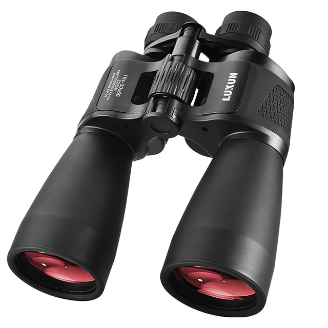 LUXUN Professional Zoom Optical   Binoculars 10-30x60 Waterproof Hunting Telescope with Tripod Interface