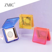 Vide Maquillage Compact Cas 40mm Métal Pan Or Rouge Bleu Jaune Violet Clair En Plastique Compact Blush Poudre Emballage Personnalisé Moule