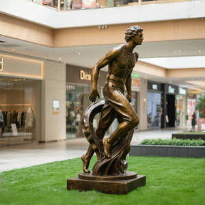 تمثال نسائي برونزي في الهواء الطلق ، تمثال العدالة بالحجم الطبيعي - Product Image 1