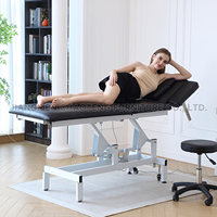Table de massage électrique pliable en cuir PU, réglable en hauteur, pour soins du visage, professionnelle, pour spa et salon commercial
