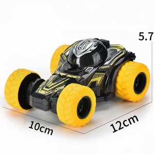Coche de Juguete para Niños, con Movimiento por Fricción, Acrobacias, Todoterreno, Plástico Ecológico ABS, Amarillo - Product Image 4