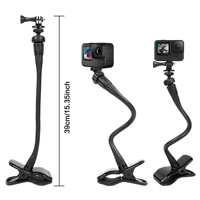 Support de fixation flexible en plastique robuste pour caméra GoPro DJI Action Insta360, idéal pour le streaming en direct et les tournages de vlogs