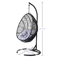 Chaise suspendue en rotin PE de haute qualité pour l'intérieur et l'extérieur, prix de gros, mobilier de jardin et de patio, vente chaude en Chine