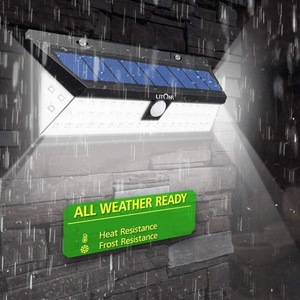 Lámpara Solar de Pared con 90 LED, Lámpara Exterior con Control Remoto, Sensor de Seguridad, Reflector - Product Image 2