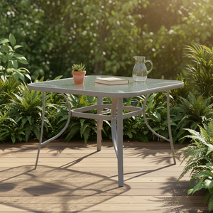 Leisure Modern Outdoor <b>Dining</b> <b>Table</b> Aluminum Frame Metal Furniture for Kitchen Courtyard Beach Park Hotel Villa Use - Product Image 1