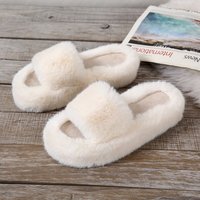 Chaussons d'intérieur personnalisés avec logo, nouvelle collection printemps, en peluche, à semelle épaisse, pour femmes, chaussures tendance