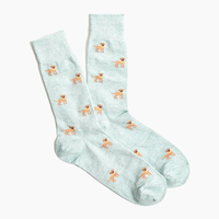 Chaussettes de marcheur de chiens de mode tube de dessin animé 3D coloré personnalisé pour hommes