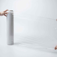 Film étirable manuel en polypropylène, rouleau de film de cerclage, film plastique transparent translucide