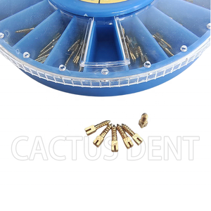 Tandheelkundige Implantaatmateriaal Wortelkanaalpennen Vergulde Tandpaalschroef/Tandheelkundig Verbruiksproduct Vergulde Gouden Schroefpalen - Product Image 3