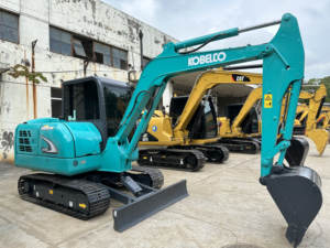 รถขุดมือสองคุณภาพสูง KOBELCO SK60 มินิ รถขุดไฮดรอลิกแบบตีนตะขาบ SK55SR SK70 ขายดี - Product Image 4
