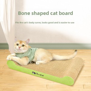 Grattoir à ongles <span class=keywords><strong>pour</strong></span> <span class=keywords><strong>chat</strong></span> en carton ondulé grand format, anti-rayures, durable, protection de canapé, activité <span class=keywords><strong>pour</strong></span> <span class=keywords><strong>chat</strong></span> d'intérieur, toutes saisons - Product Image 3