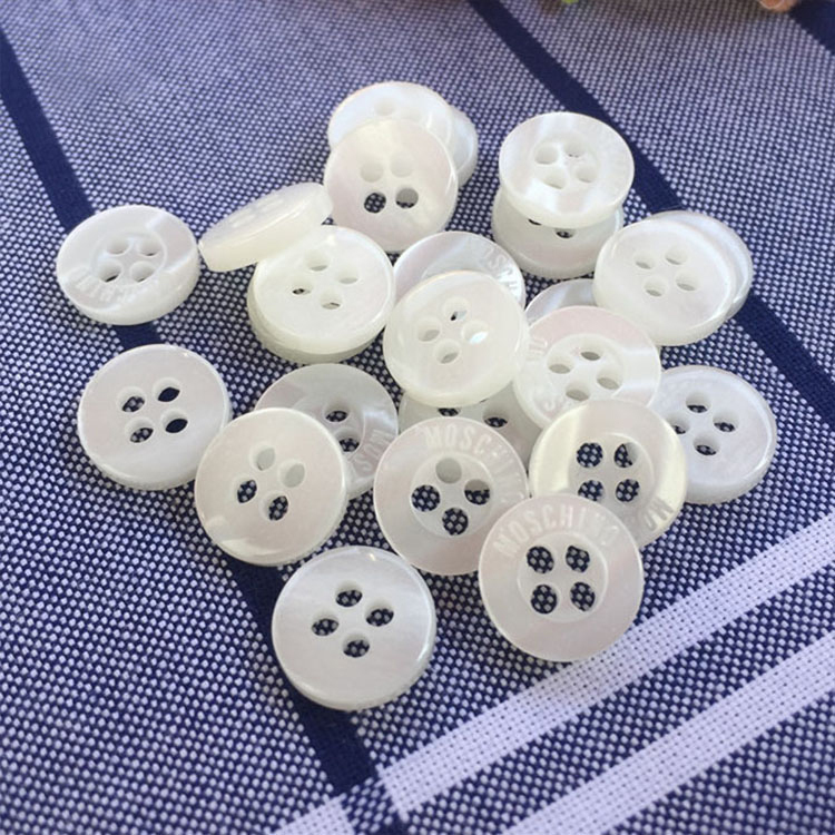10 Pcs Round Resin Buttons – Striped Design For Coats & Sewing (Pink, 21mm)