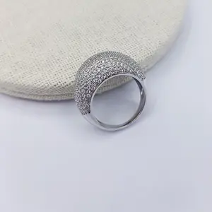 JCA纯银925铺CZ钻石周年结婚承诺珠宝戒指