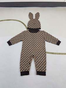 Ropa de Invierno de Marca de Lujo para Bebés, Niños y Niñas, Suéteres, Monos de Punto de Manga Larga para Bebés - Product Image 3