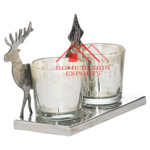 Candelabro Moderno 2025 con Portavelas de Vidrio para Decoración de Bodas - Product Image 4