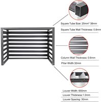 Cubierta de Aire Acondicionado Mini Split de Aluminio con Diseño Personalizado, Grabado Láser 3D, Impermeable, para Exteriores