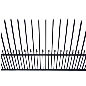 แผงรั้วรักษาความปลอดภัย8ฟุตแผงเหล็กชุบสังกะสี6'hx8'w สำหรับสวนรั้วเหล็กด้านบน - Product Image 6