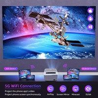 Veacine T6PLUS Produit intelligent Mini projecteur portable LED 1080P Support Home cinéma 230 ANSI Lumens 8G WiFi6 Mise au point