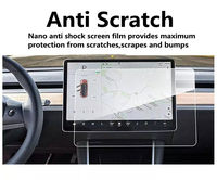 Film Pelindung Layar Tesla Cybertruck 18,5 Inci Anti Gores Sidik Jari HD Jernih Bebas Gelembung Mudah Dipasang Film PET