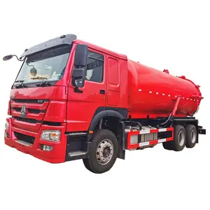 HOWO 6x4 vacuum exhauster truck 16000liters/10 wheelers sewer suction tanker truck 2000gallons