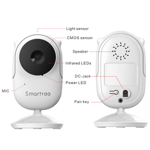 Nouveau support de surveillance de voiture enfant classique portable <span class=keywords><strong>campark</strong></span> moniteur bébé avec caméra vidéo vision nocturne moniteur bébé - Product Image 2