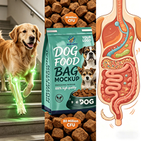 Aliments secs végétaliens pour chiens, riches en protéines (22,5 %), riches en Oméga-6 et Oméga-3, disponibles en marque blanche (OEM), pour toutes les races, favorisant le soutien musculaire sain.
