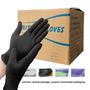 1000 pièces par carton, gants d'examen médical bleus et noirs, gants en nitrile jetables pour hôpital dentaire, laboratoire - Product Image 2