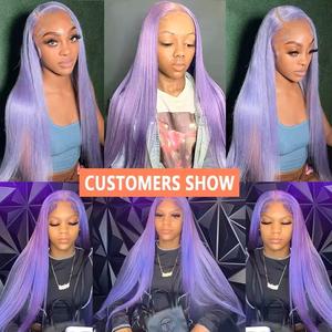วิกผมลูกไม้สีม่วงอ่อนแบบโปร่งใส HD ลอนลึก วิกผมแท้จากผมมนุษย์ วิกผมบราซิลเลียนเวอร์จิ้นแฮร์ <span class=keywords><strong>สำหรับ</strong></span>ผู้หญิงผิว<span class=keywords><strong>ดำ</strong></span> ขนาด 8-40 นิ้ว - Product Image 3