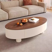 Table basse portable de luxe moderne et minimaliste, en panneau de roche, de forme cintrée, mobilier de salon haut de gamme pour une ambiance chaleureuse à la maison