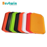 Plateaux de service rectangulaires en polypropylène antidérapants pour hôtels, restaurants, cantines et cafétérias