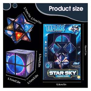 New 2025 Glow in the Dark LED <b>Light</b> up Fidget Cube Spinner <b>Toy</b> for Kids Adults Anxiety Relief <b>Sensory</b> Fidget Christmas Gift - Product Image 5