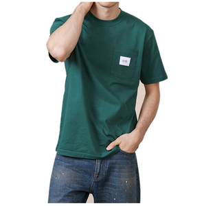 Ropa <span class=keywords><strong>de</strong></span> algodón 100 para hombre, camiseta <span class=keywords><strong>de</strong></span> peso pesado, <span class=keywords><strong>camisetas</strong></span> con bolsillos en el pecho a la moda callejera, camiseta Unisex para hombre, tu propia <span class=keywords><strong>marca</strong></span> para mujer - Product Image 2