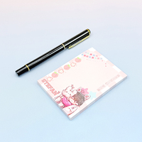 Planificateur floral mignon personnalisé papeterie mémo du fabricant chinois bloc-notes imprimé feuilles mobiles papier carton liste de choses