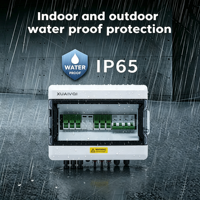 Boîtier de Combinaison Photovoltaïque DC 1000V avec Fusible, Disjoncteur MCB, Protection contre la Foudre SPD, Boîtier de Distribution Solaire Photovoltaïque 3 Entrées 1 Sortie, Étanche IP65