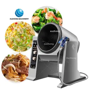 Comercial Elétrica máquina de Cozinhar Alimentos Máquina de Macarrão de Arroz Frito Para O Restaurante de Comida Stir Fry Máquina Fogão Robô Elétrico