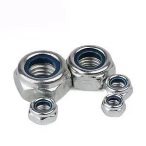 Stainless Steel Hex Nylon Insert Lock Nuts DIN985 Nylon Locking Nut