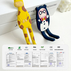 Ychao Custom Silicone Refrigerator Magnets Hooks Soft Rubber Cartoon Animal Magnetic Stickers For Fridge - Product Image 2