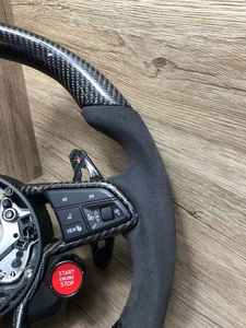 Volante de Fibra de Carbono con LED para <span class=keywords><strong>Audi</strong></span> B9 A5 A6 S3 S4 S5 S6 S7 RS3 RS4 RS5 Q5 Q7 RS6 R8 <span class=keywords><strong>TT</strong></span> A7 TTRS, Venta Directa de Fábrica - Product Image 4