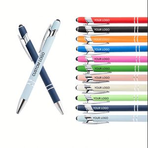 Stylo d'affaires personnalisé avec logo gravé au laser, cadeau promotionnel en aluminium, stylos à bille en métal personnalisés - Product Image 1