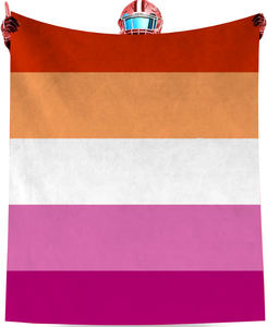 Lgbt Regenboog Trots Flanellen Deken Lederen Latex En Bdsm Trots Regenboog Vlag Variant Flanellen Sierbed Sofa Deken - Product Image 2