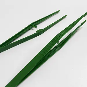 11cm 12.7cm 13cm Laboratory Use Medical Individual Pack Bulk Pack Factory Price Blue Green Pp Plastic Tweezers