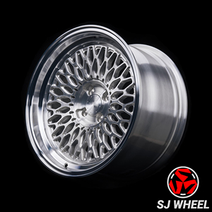 Jantes en alliage vintage SJ Classic Mesh de 17 à 24 pouces, 5x112, 5x114.3, 5x120, 6x139.7, compatibles avec <span class=keywords><strong>BMW</strong></span> E30, Rolls-Royce, jantes de rechange - Product Image 4