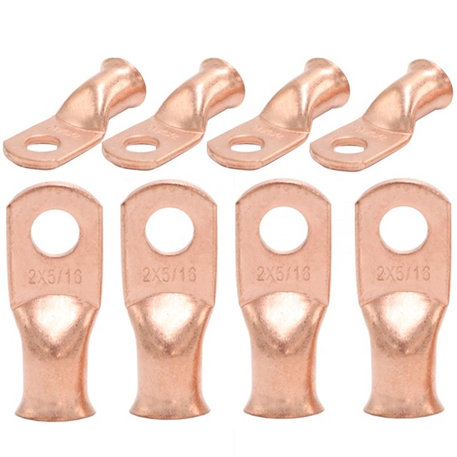 OEM Factory Copper Tube Terminal Cable Lugs Tubular Battery Connector with Screw Terminal Power Tool Accessories
