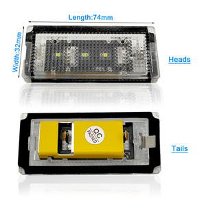 Éclairage <span class=keywords><strong>de</strong></span> <span class=keywords><strong>plaque</strong></span> d'immatriculation led super lumineux 7000K pour <span class=keywords><strong>BMW</strong></span> <span class=keywords><strong>E46</strong></span> 4 portes 1998-2005 éclairage <span class=keywords><strong>de</strong></span> <span class=keywords><strong>plaque</strong></span> d'immatriculation led canbus étanche - Product Image 6