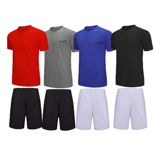 Toptan futbol forması futbol forması futbol forması erkek hızlı kuru % 100% Polyester ekip boyun yetişkin spor forması - Product Image 1