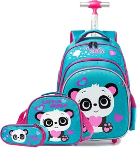 BSCI gros sac à dos sac d'école filles sac à dos sac avec roue enfants enfant sac d'école sac à dos pour fille