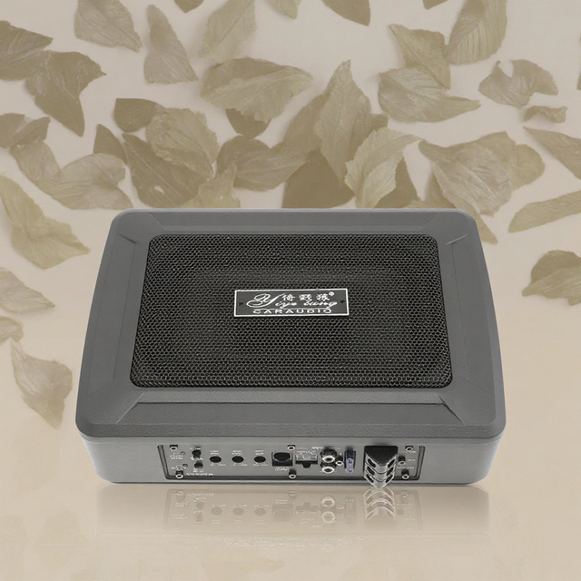 6 X 9 Inch 600W Slim Under-Seat Car Audio Amplifier Active Subwoofer Bass Speaker Powered Subwoofer for Car Audio System