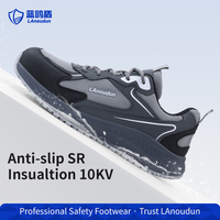 Calzado de Seguridad LAnoudun Colección Workwear Color Gris, Antipinchazos, Parte Superior de Microfibra y Malla Transpirable, para Hombre