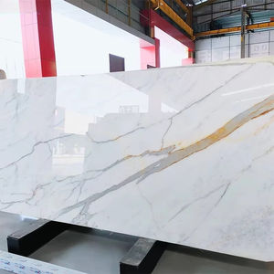 Dalle de marbre Calacatta Gold de luxe d'Italie, polie, grande taille, naturelle, pour salle de bain moderne, salon, escalier, fond de mur - Product Image 3