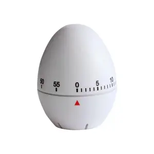 Temporizador de cocina de plástico con forma de huevo con pilas incluidas. Diseño preciso, práctico y divertido, perfecto para cualquier cocina. - Product Image 1